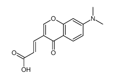 3-[7-(dimethylamino)-4-oxochromen-3-yl]prop-2-enoic acid Structure