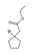 (1-bromo-cyclopentyl)-acetic acid ethyl ester Structure