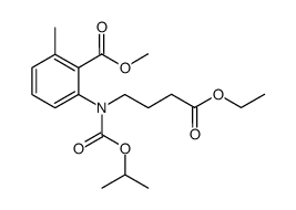 2-[(3-ethoxycarbonyl-propyl)-isopropoxycarbonyl-amino]-6-methyl-benzoic acid methyl ester Structure