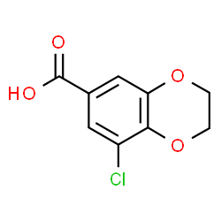 8-Chloro-2, 3-dihydro-1, 4-benzodioxine-6-carboxylic acid structure