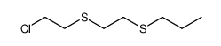 1-(2-chloro-ethylsulfanyl)-2-propylsulfanyl-ethane Structure