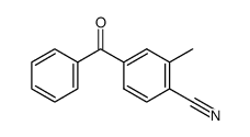 4-benzoyl-2-methyl-benzonitrile结构式