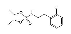 Diethyl N-(2-o-chlorophenylethyl)phosphoramidate Structure