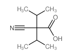 2-cyano-3-methyl-2-propan-2-yl-butanoic acid结构式