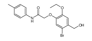 Acetamide, 2-[5-bromo-2-ethoxy-4-(hydroxymethyl)phenoxy]-N-(4-methylphenyl) Structure