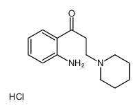 1-(2-aminophenyl)-3-piperidin-1-ylpropan-1-one,hydrochloride Structure