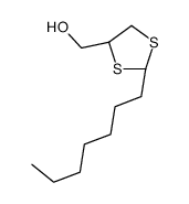 [(2R,4S)-2-heptyl-1,3-dithiolan-4-yl]methanol结构式