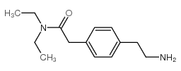 2-[4-(2-AMINO-ETHYL)-PHENYL]-N,N-DIETHYL-ACETAMIDE structure