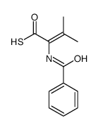 2-benzamido-3-methylbut-2-enethioic S-acid Structure