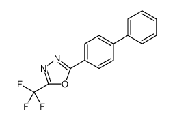 1,3,4-Oxadiazole, 2-[1,1'-biphenyl]-4-yl-5-(trifluoromethyl) Structure