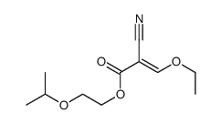 2-propan-2-yloxyethyl 2-cyano-3-ethoxyprop-2-enoate结构式