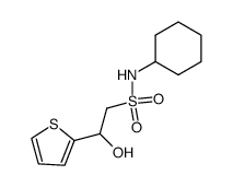 2-Hydroxy-2-thiophen-2-yl-ethanesulfonic acid cyclohexylamide Structure