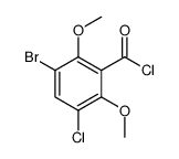 3-bromo-5-chloro-2,6-dimethoxybenzoyl chloride结构式