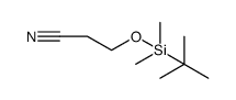 Propanenitrile, 3-[[(1,1-dimethylethyl)dimethylsilyl]oxy] structure