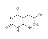 2,4(1H,3H)-Pyrimidinedione,6-amino-5-(2-hydroxypropyl)- Structure