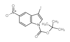 TERT-BUTYL 3-IODO-5-NITRO-1H-INDOLE-1-CARBOXYLATE Structure