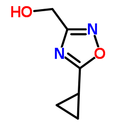 (5-环丙基-1,2,4-氧杂二唑-3-基)甲醇结构式