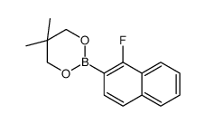 2-(1-fluoronaphthalen-2-yl)-5,5-dimethyl-1,3,2-dioxaborinane Structure