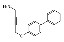 4-(4-phenylphenoxy)but-2-yn-1-amine Structure