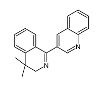 4,4-dimethyl-1-quinolin-3-yl-3H-isoquinoline结构式