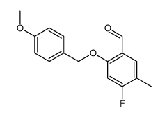 4-fluoro-2-[(4-methoxyphenyl)methoxy]-5-methylbenzaldehyde Structure