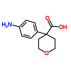 4-(4-Aminophenyl)tetrahydro-2H-pyran-4-carboxylic acid Structure