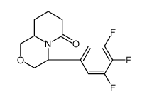 (4R,9AS)-4-(3,4,5-TRIFLUOROPHENYL)HEXAHYDROPYRIDO[2,1-C][1,4]OXAZIN-6(1H)-ONE structure