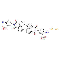 disodium 3,3'-(1,3,8,10-tetrahydro-1,3,8,10-tetraoxoanthra[2,1,9-def:6,5,10-d'e'f']diisoquinoline-2,9-diyl)bis[6-aminobenzenesulphonate]结构式