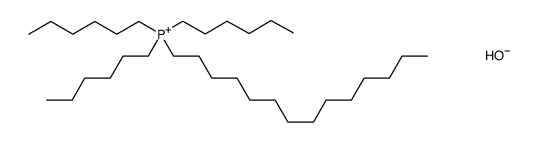 trihexyl(tetradecyl) phosphonium hydroxide Structure