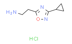 [2-(3-Cyclopropyl-1,2,4-oxadiazol-5-yl)ethyl]amine hydrochloride结构式