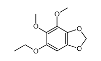 6-ethoxy-4,5-dimethoxy-1,3-benzodioxole结构式