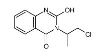 3-(2-chloro-1-methyl-ethyl)-1H-quinazoline-2,4-dione结构式