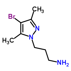 3-(4-BROMO-3,5-DIMETHYL-PYRAZOL-1-YL)-PROPYLAMINE structure