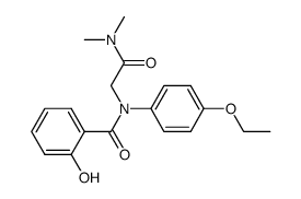 N,N-Dimethyl-2-(N-p-aethoxyphenylsalicylamido)-acetamid Structure