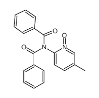 N-Benzoyl-N-(5-methyl-1-oxy-pyridin-2-yl)-benzamide Structure