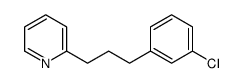 Pyridine, 2-[3-(3-chlorophenyl)propyl]- structure