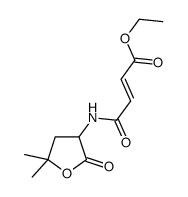 ethyl (E)-4-[(5,5-dimethyl-2-oxooxolan-3-yl)amino]-4-oxobut-2-enoate结构式