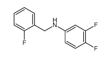 3,4-Difluoro-N-(2-fluorobenzyl)aniline structure