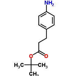 2-Methyl-2-propanyl 3-(4-aminophenyl)propanoate结构式