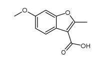 6-methoxy-2-methyl-benzofuran-3-carboxylic acid Structure