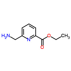 Ethyl 6-(aminomethyl)-2-pyridinecarboxylate structure