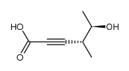 (4R*,5R*)-4-methyl-5-hydroxy-2-hexynoic acid Structure