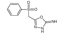 5-(benzenesulfonylmethyl)-1,3,4-oxadiazol-2-amine structure