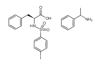 (S)-1-phenylethanamine (S)-2-(4-methylphenylsulfonamido)-3-phenylpropanoate Structure
