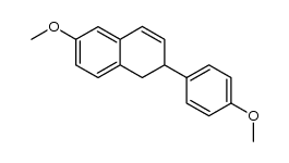 6-methoxy-2-(4-methoxy-phenyl)-1,2-dihydro-naphthalene Structure