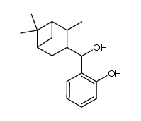 2-(hydroxy(2,6,6-trimethylbicyclo[3.1.1]heptan-3-yl)methyl)phenol结构式