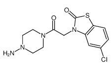 3-[2-(4-aminopiperazin-1-yl)-2-oxoethyl]-5-chloro-1,3-benzothiazol-2-one结构式