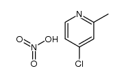 4-chloro-2-methyl-pyridine, nitrate结构式