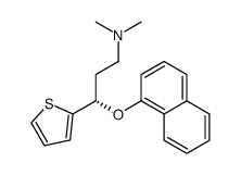 N,N-二甲基-3-(1-萘氧基)-3-(2-噻吩基)丙胺草酸盐结构式