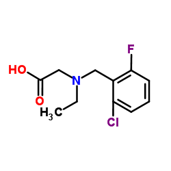 N-(2-Chloro-6-fluorobenzyl)-N-ethylglycine Structure